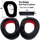 misodiko Upgraded Ear Pads Cushions Replacement for Sennheiser GSP 670/ 600/ 601/ 602/ 500/ 550, EPOS H6 Pro Gaming Headset (Velour)