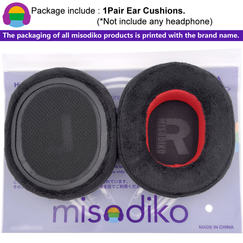 misodiko Upgraded Ear Pads Cushions Replacement for SteelSeries Arctis 1, 3, 5, 7, 9, Pro & Prime Gaming Headset (Velour)