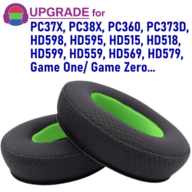misodiko Upgraded Ear Pads Cushions Replacement for Sennheiser PC37X, PC38X, HD599, HD598, HD595, HD559 , HD569, HD579, HD558, HD555, HD515, HD518, Game One, Game Zero Headphones (Mesh)
