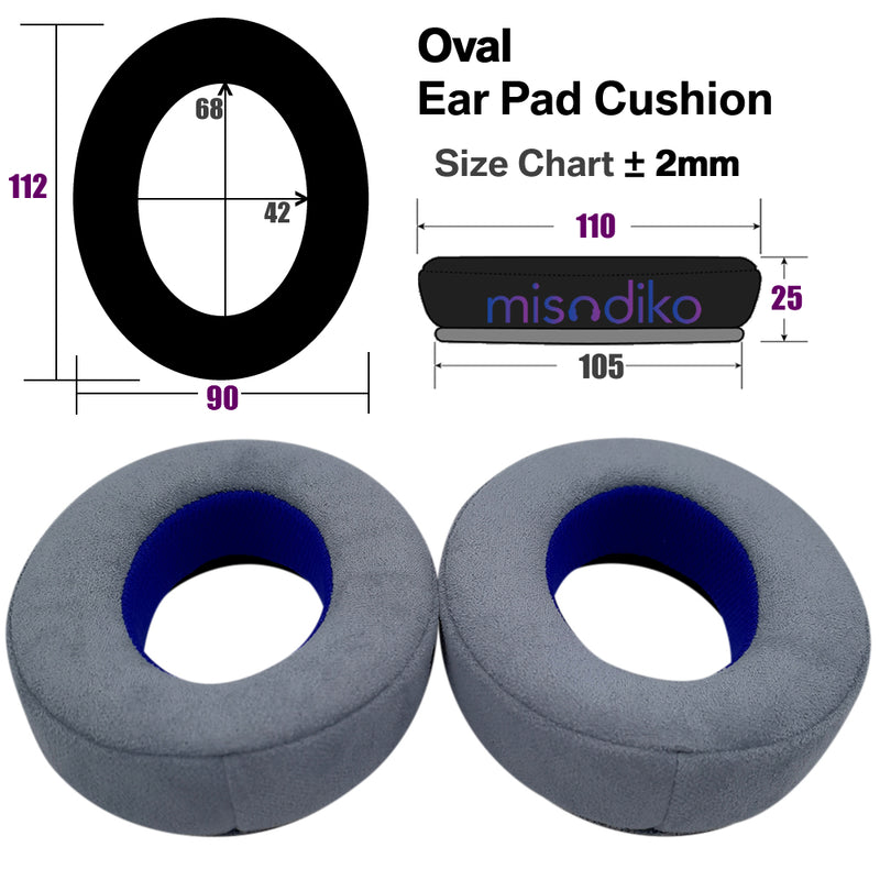 misodiko Upgraded Ear Pads Cushions Replacement for Sennheiser HD600, HD650, HD660S, HD6XX, HD580, HD58X, HD565, HD545 Headphones Headphones (Fabric)