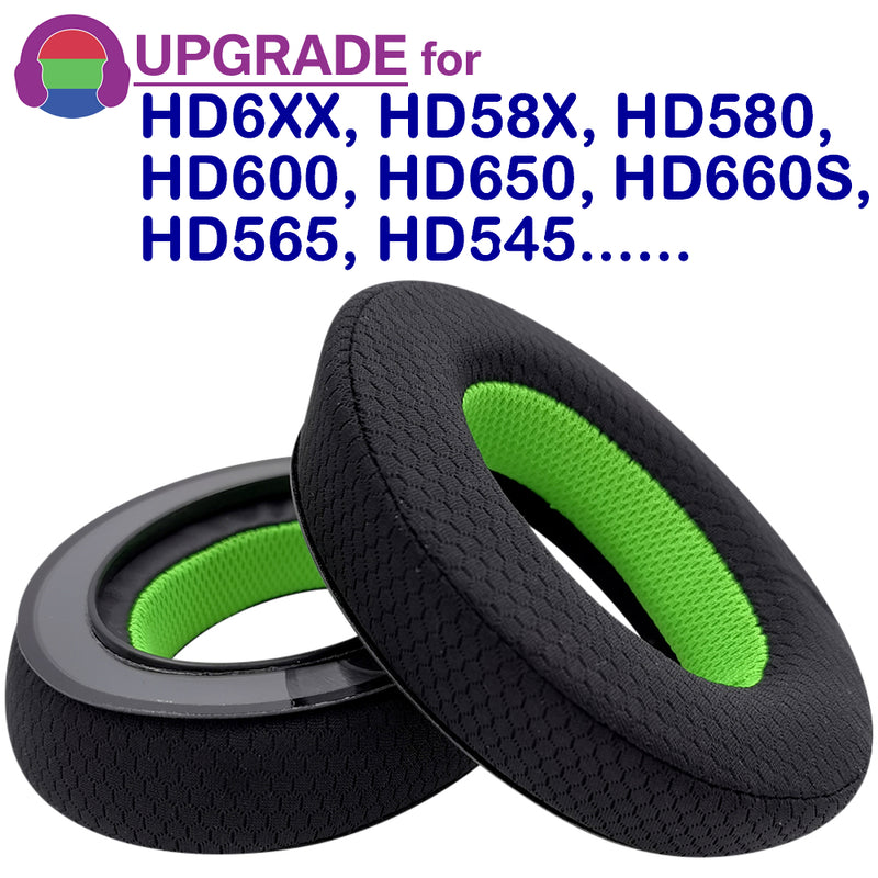 misodiko Upgraded Ear Pads Cushions Replacement for Sennheiser HD600, HD650, HD660S, HD6XX, HD580, HD58X, HD565, HD545 Headphones (Mesh)