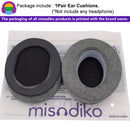 misodiko [Upgraded Comfy] Universal Oval Ear Pads Cushions for Over-Ear Headphones (Fabric 2023)