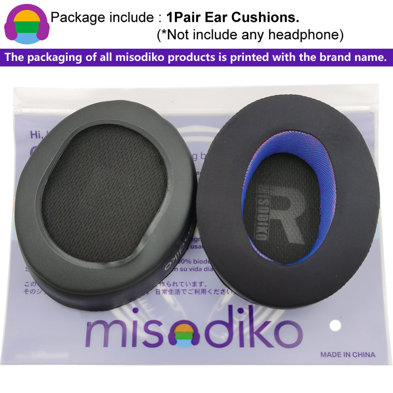 misodiko [Upgraded Comfy] Universal Oval Ear Pads Cushions for Over-Ear Headphones (Cooling Gel)