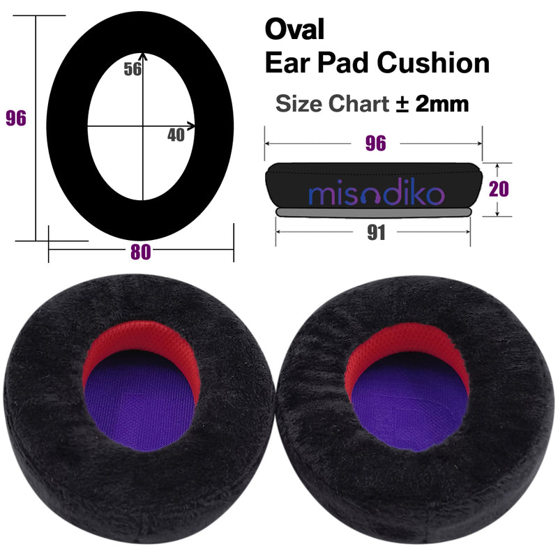 misodiko Upgraded Ear Pads Cushions Replacement for Bose QC45, QC35ii, QC35, QC25, QC2, QC15, AE2 Headphones (Velour)