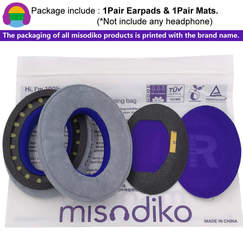 misodiko Upgraded Ear Pads Cushions Replacement for Bose QC45, QC35ii, QC35, QC25, QC2, QC15, AE2 Headphones (Fabric)