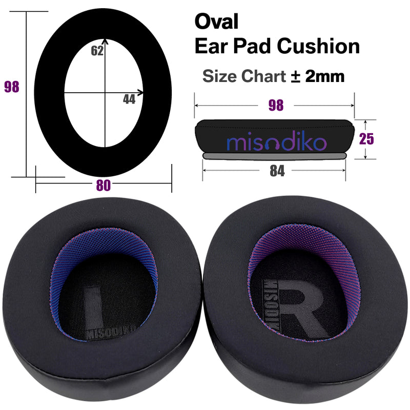 misodiko Upgraded Ear Pads Cushions Replacement for Skullcandy Crusher Wireless / Crusher EVO / Crusher ANC, Hesh 3 / Hesh EVO / Hesh ANC, Venue Wireless ANC Headphones (Cooling Gel)