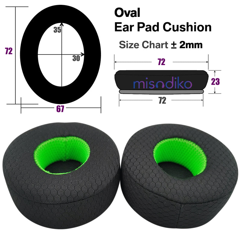 misodiko Upgraded Ear Pads Cushions Replacement for Beats Solo 2 & Solo 3 Wireless On-Ear Headphones (Mesh)