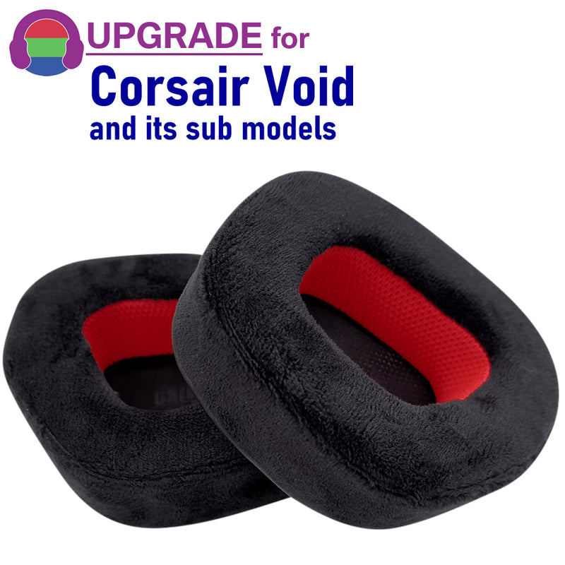 misodiko Upgraded Ear Pads Cushions Replacement for Corsair Void RGB Elite Pro Gaming Headset (Velour)