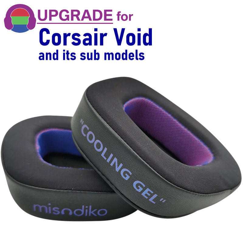 misodiko Upgraded Ear Pads Cushions Replacement for Corsair Void RGB Elite Pro Gaming Headset (Cooling Gel)