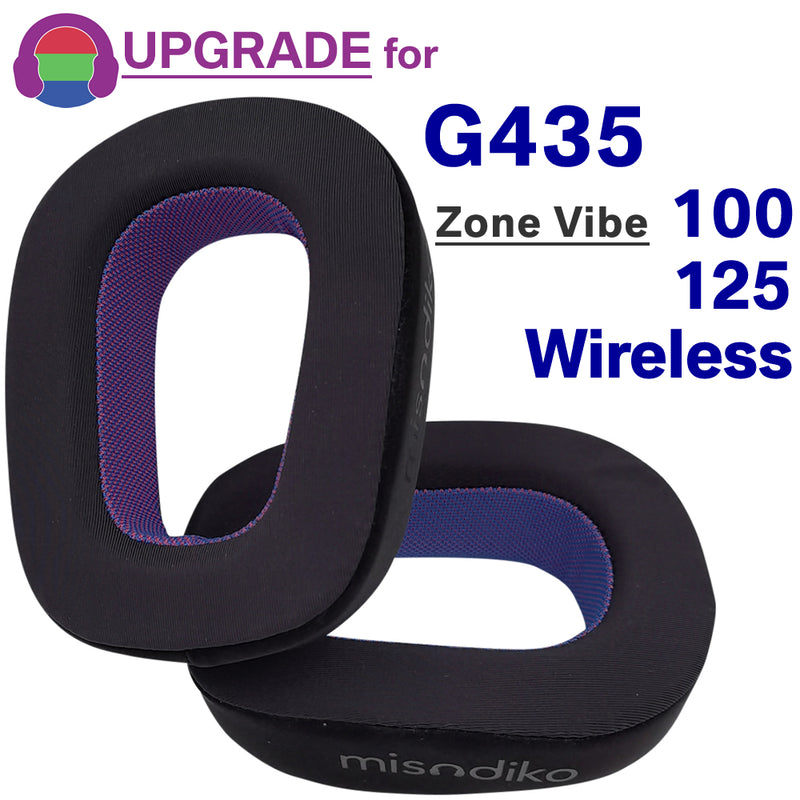 misodiko Upgraded Earpads Replacement for Logitech G435, Zone Vibe 100 / 125 / Wireless Headphones (Cooling Gel)