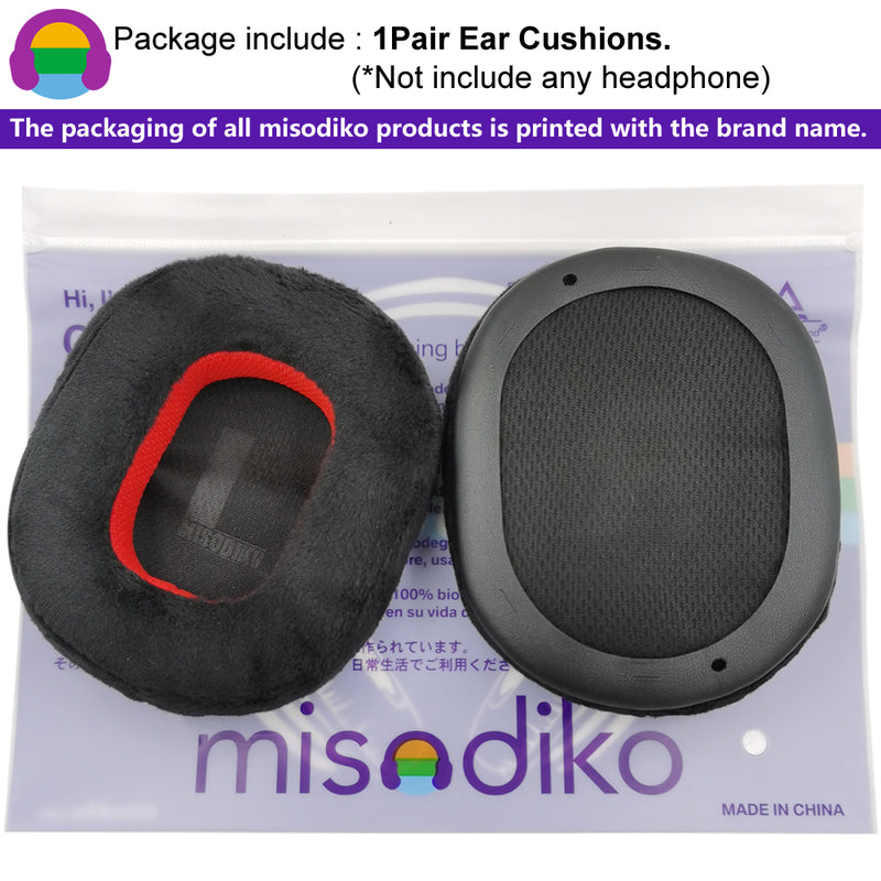 misodiko Upgraded Ear Pads Cushions Replacement for Razer BlackShark V2/ X/ Pro,  Logitech G PRO X Gaming Headset (Velour)