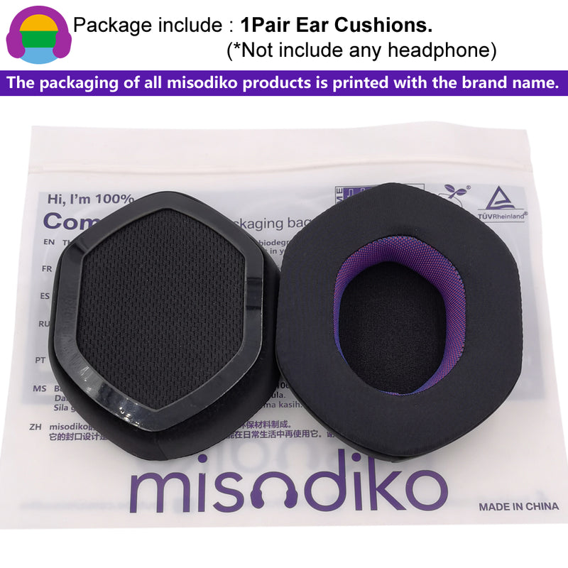 misodiko Upgraded Earpads Replacement XL Cushions for V-MODA Crossfade LP / LP2 / M-100 / Wireless 1 and 2 Headphones (Cooling Gel)
