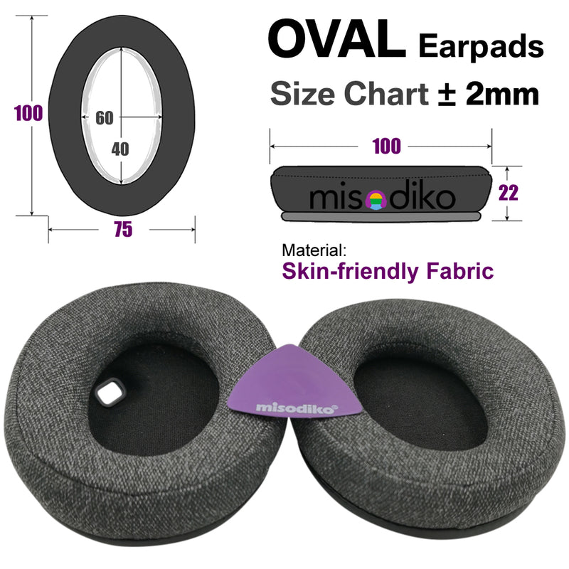misodiko Earpads Replacement for Sony WH-1000XM4, Headphones Repair Parts Ear Pads Cushions (Fabric)