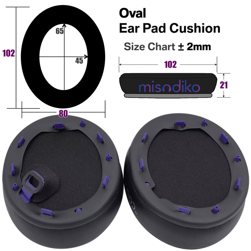 misodiko Upgraded Ear Pads Cushions Replacement for Sony WH-1000XM4 Headphones (Cooling Gel)