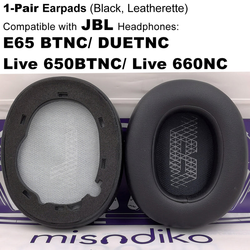 Ear Pads Cushions Replacement for JBL E65 BTNC, Duet NC, Live
