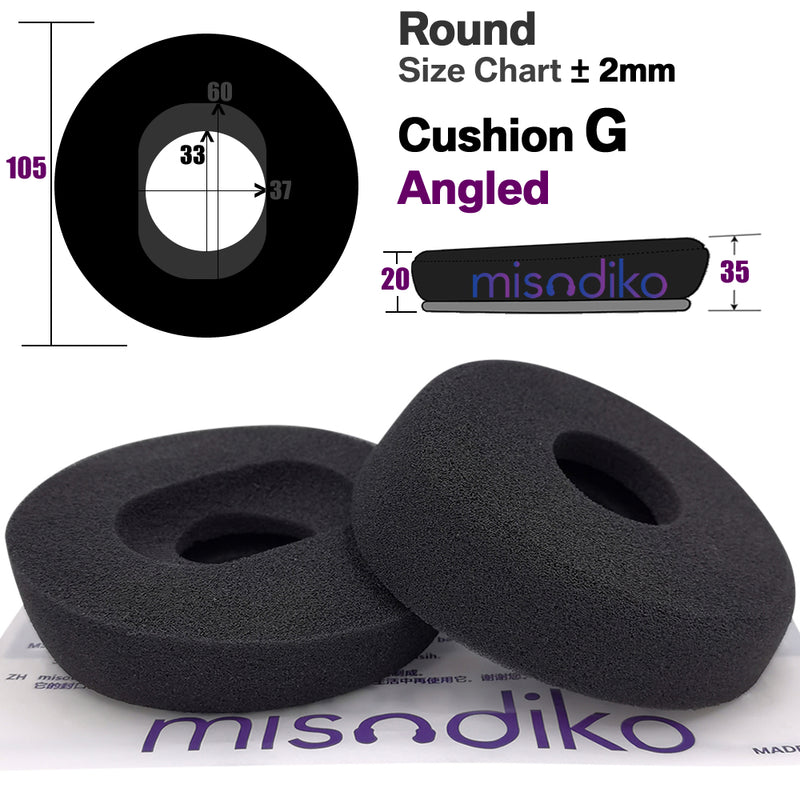 misodiko Foam Earpads Replacement for Grado GS1000i, GS1000e, GS2000e, PS1000, PS1000e Headphones (Cushions G)