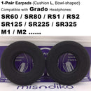 misodiko Foam Earpads Replacement for Grado SR60, SR80, RS1, RS2, SR125, SR225, SR325 Headphones (Cushions L)
