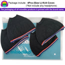 misodiko Stretchable Knit Fabric Earpads Covers Compatible with Beyerdynamic DT 770 880 990 1770 1990 Custom One Pro T1, AKG K240 K270 K280, JVC HARX900 HARX700, Superlux HD668B HD681, SHP9500, Samson SR850 Headphones Ear Cushions Protectors (4Pcs, L)