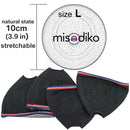 misodiko Stretchable Knit Fabric Earpads Covers Compatible with Beyerdynamic DT 770 880 990 1770 1990 Custom One Pro T1, AKG K240 K270 K280, JVC HARX900 HARX700, Superlux HD668B HD681, SHP9500, Samson SR850 Headphones Ear Cushions Protectors (4Pcs, L)