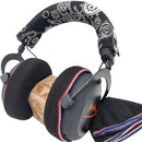 misodiko Stretchable Knit Fabric Earpads Covers Compatible with Beyerdynamic DT 770 880 990 1770 1990 Custom One Pro T1, AKG K240 K270 K280, JVC HARX900 HARX700, Superlux HD668B HD681, SHP9500, Samson SR850 Headphones Ear Cushions Protectors (4Pcs, L)