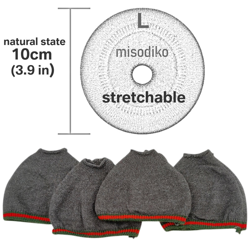 misodiko Stretchable Knit Fabric Earpads Covers Compatible with Beyerdynamic DT 770 880 990 1770 1990 Custom One Pro T1, AKG K240 K270 K280, JVC HARX900 HARX700, Superlux HD668B HD681, SHP9500, Samson SR850 Headphones Ear Cushions Protectors (4Pcs, L)