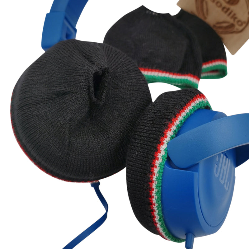 misodiko Stretchable Knit Fabric Earpads Covers for Beats Solo 3/ 2, Solo hd, MIXR, EP/ Bose OE2 OE2i, SoundLink SoundTrue On-Ear, QC3/ Skullcandy Grind, Uproar/ Sennheiser Momentum 1.0 2.0 HD1 On-Ear Headphones, Headsets Ear Cushions Protectors (4Pcs, S)
