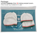 misodiko Stretchable Knit Fabric Earpads Covers for Beats Solo 3/ 2, Solo hd, MIXR, EP/ Bose OE2 OE2i, SoundLink SoundTrue On-Ear, QC3/ Skullcandy Grind, Uproar/ Sennheiser Momentum 1.0 2.0 HD1 On-Ear Headphones, Headsets Ear Cushions Protectors (4Pcs, S)