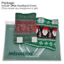 misodiko Sweater knitting Headband Protector Cover Compatible with Most Headphones - Audio Technica ATH M50x MSR7 M40x M30x M20x, WH-1000XM4 WH-1000XM3, HyperX Cloud II Core Silver Alpha RevolverS, Corsair HS70 HS60 HS50 HS75 Virtuoso, QC35 QC35II QC25