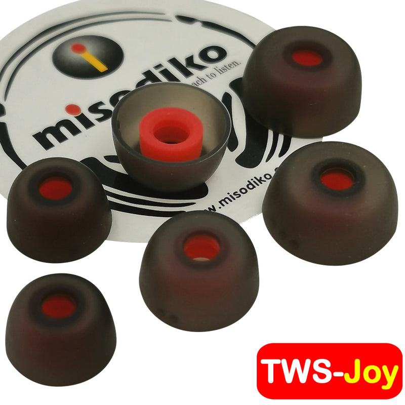 misodiko TWS-Joy Silicone Ear Tips Replacement for Jabra Elite 7 Pro / 7 Active / 4 Active / 3 / 75t / 65t Earbuds