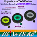 misodiko TWS-OV6336 Upgraded Oval Memory Foam Eartips Replacement for Samsung Galaxy Buds Pro, Jabra Elite 85t True Wireless Earbuds Ear Tips (3Pairs)